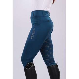 Peacock Blue Riding Tights